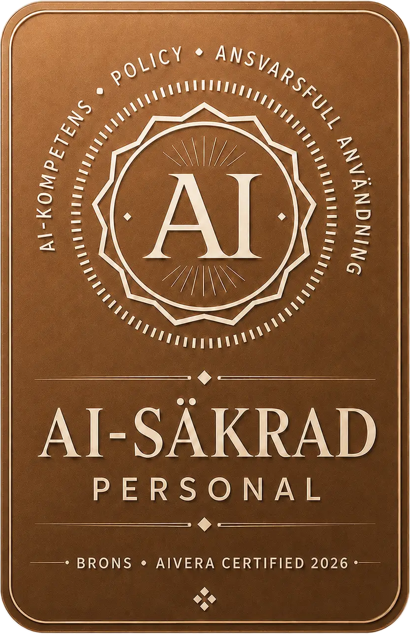 Badge: AI-säkrad Personal – Brons