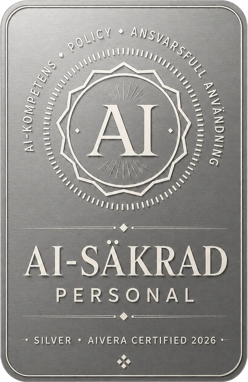 Badge: AI-säkrad Personal – Silver